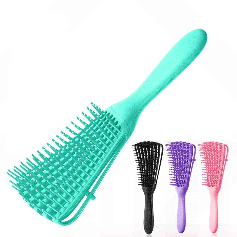 Detangling Hair Brush - Durable Acrylic Comb for Effortless Tangle Removal - Perfect for Wet and Dry Hair