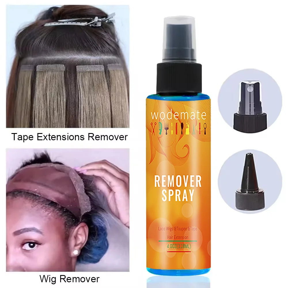 118ML Wig Glue Remover Spray - Effective Lace Wig, Tape, and Keratin Glue Removal for Closures, Hairpieces, Toupees, and Makeup Tools