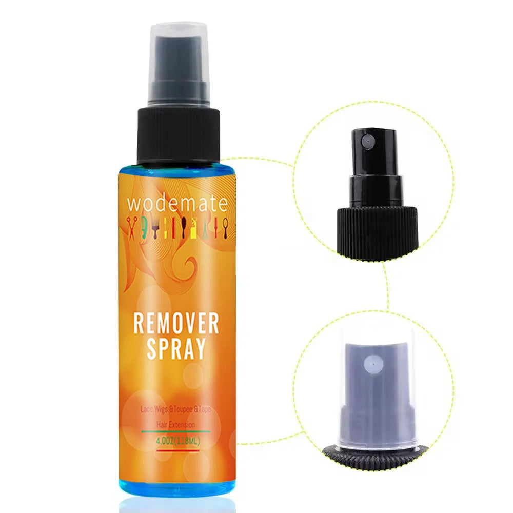 118ML Wig Glue Remover Spray - Effective Lace Wig, Tape, and Keratin Glue Removal for Closures, Hairpieces, Toupees, and Makeup Tools