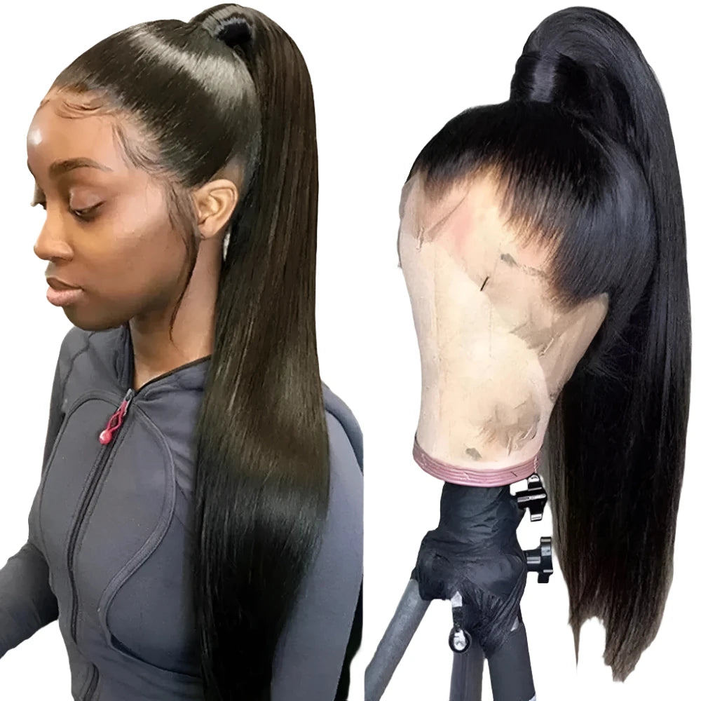 250 Density 360 Full Hd Lace Front Human Hair Wig 13X6 Straight Frontal Wigs For Women Pre Plucked Glueless Wig Ready To Wear