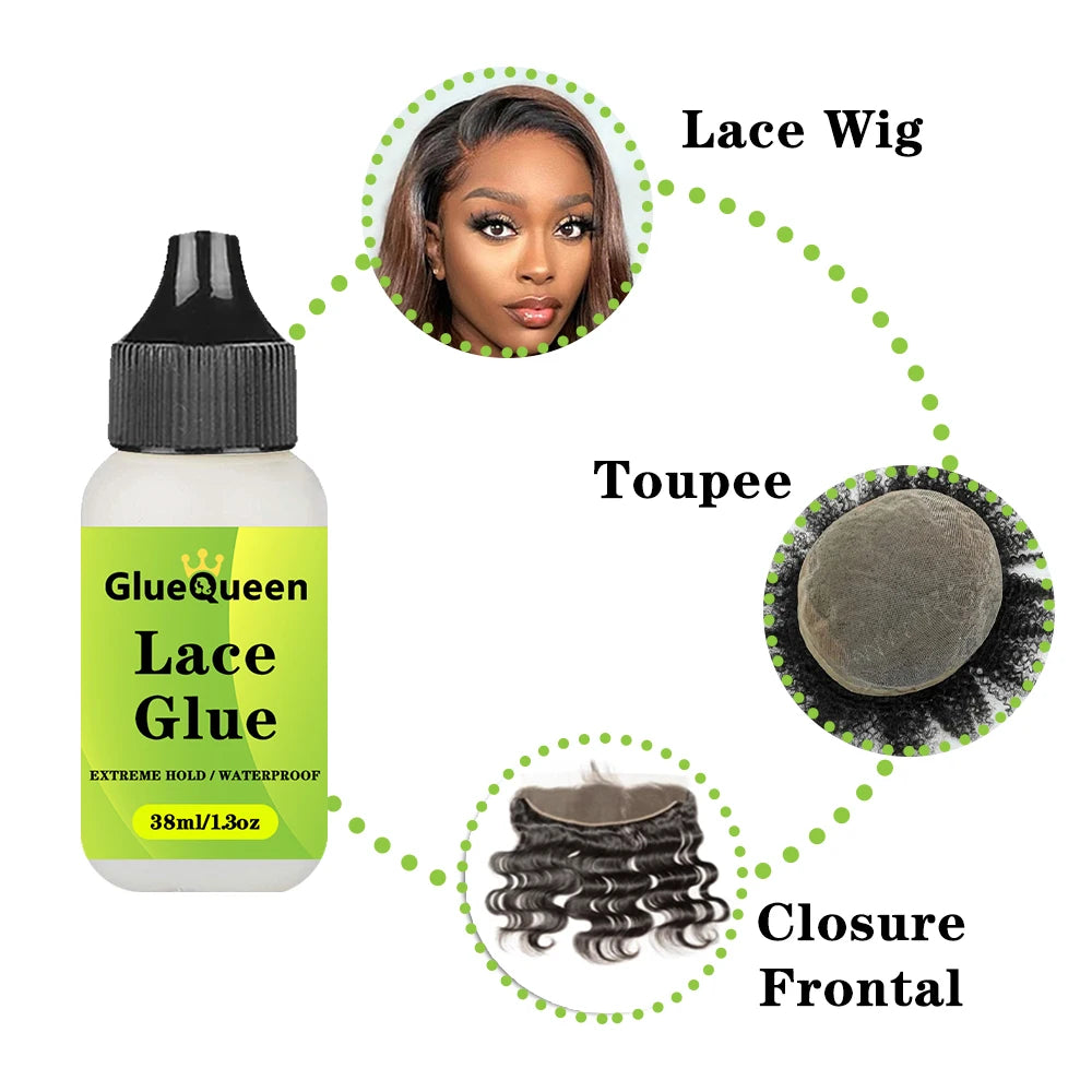 Wig Install Kit Wig Glue Tint Spray Glue Pen Heat Protectant Glue Pen Hair Wax Stick Lace Glue For Lace Front Waterproof