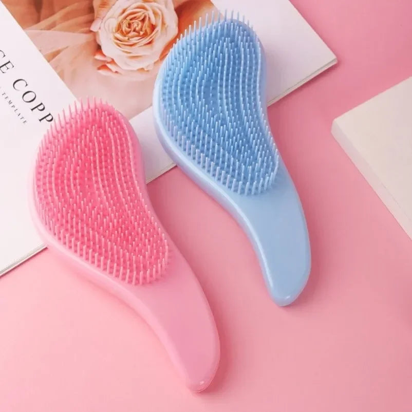 Magic Handle Hair Comb - Anti-Static Massage Hair Brush for Detangling and Hair Care - Salon Styling Tool