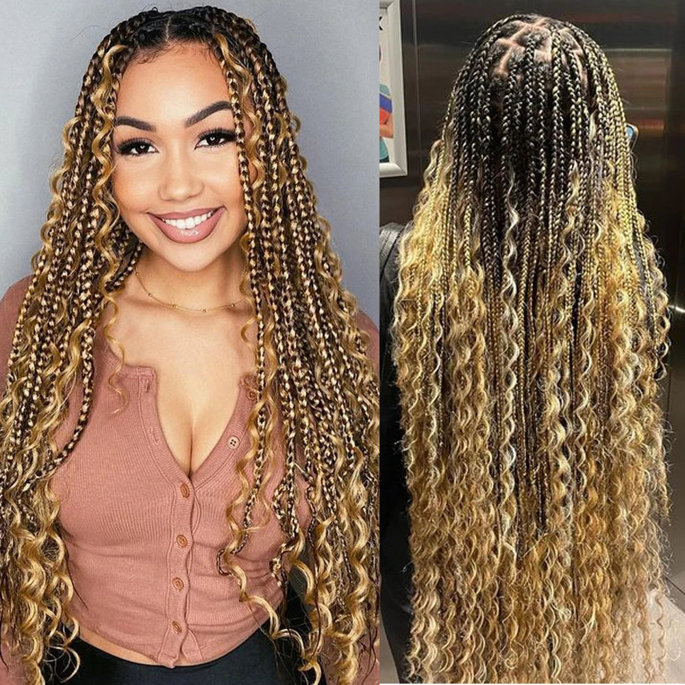 Deep Wave Human Braiding Hair 100g - No Weft, Curly Human Hair Extensions for Boho Braids