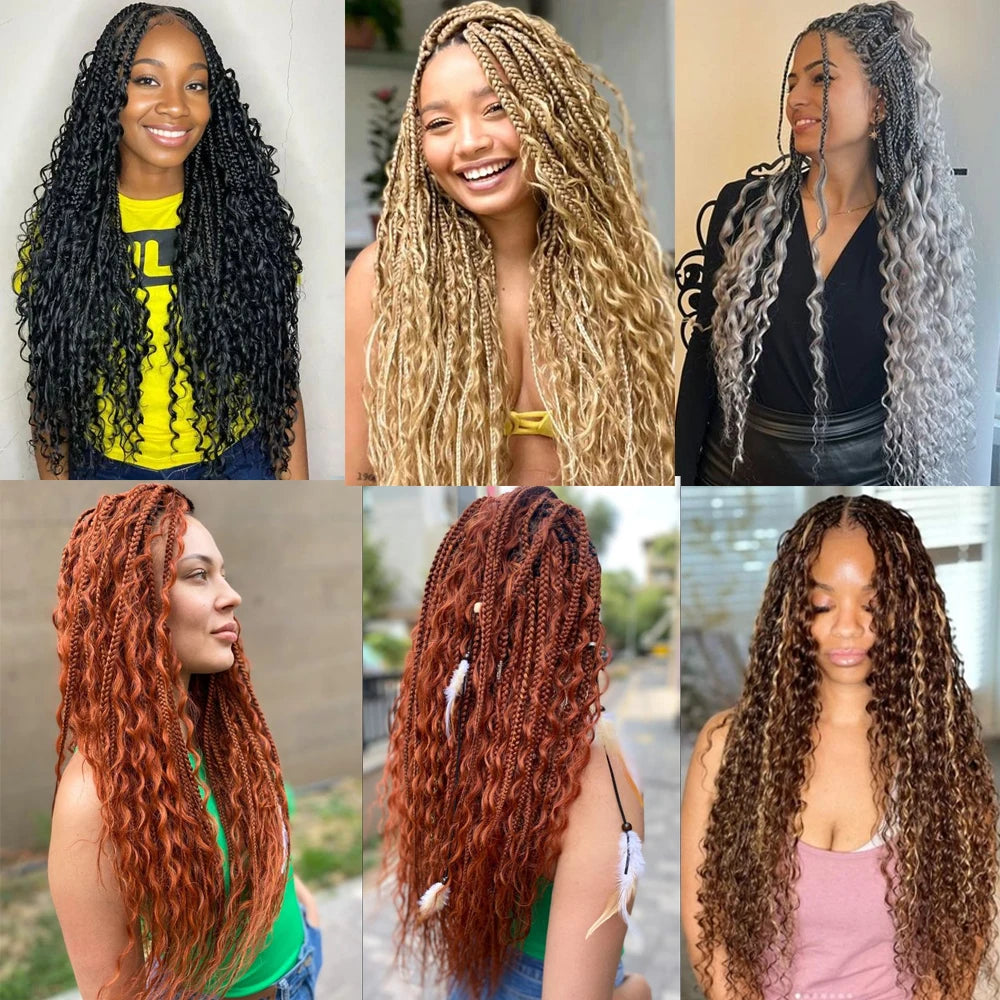 Deep Wave Human Braiding Hair 100g - No Weft, Curly Human Hair Extensions for Boho Braids